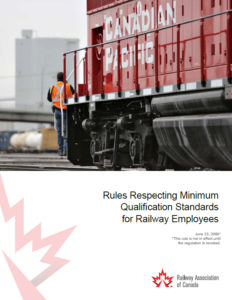 Rules Respecting Minimum Qualification Standards for Railway Employees