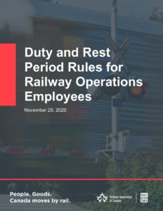 Duty and Rest Period Rules for Railway Operating Employees (2020)