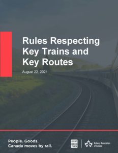 Rules Respecting Key Trains and Key Routes (2021)