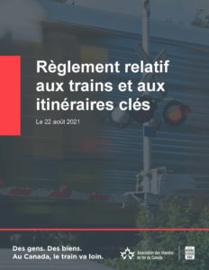 Règlement relatif aux trains et aux itinéraires clés (2021)