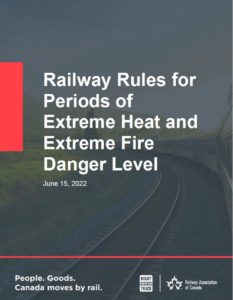 Railway Rules for Periods of Extreme Heat and Extreme Fire Danger Level